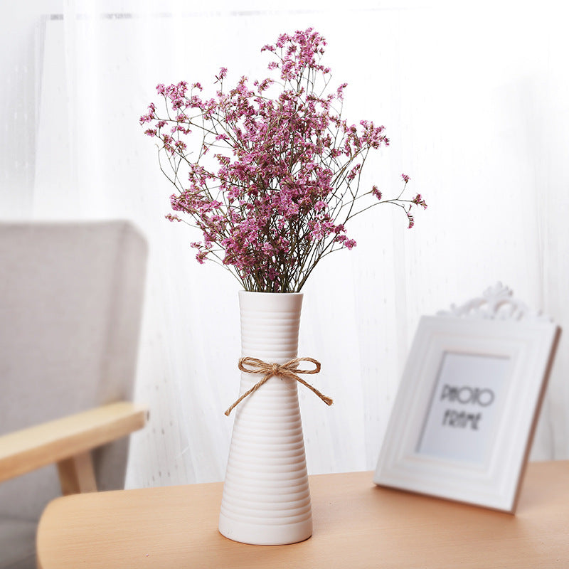 Simple And Beautiful White Creative Minimalist Ceramic Dried Flower Vase
