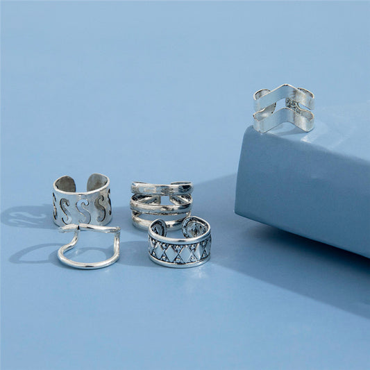 Simple And Simple Hollow S-shaped Non-pierced Ear Clip