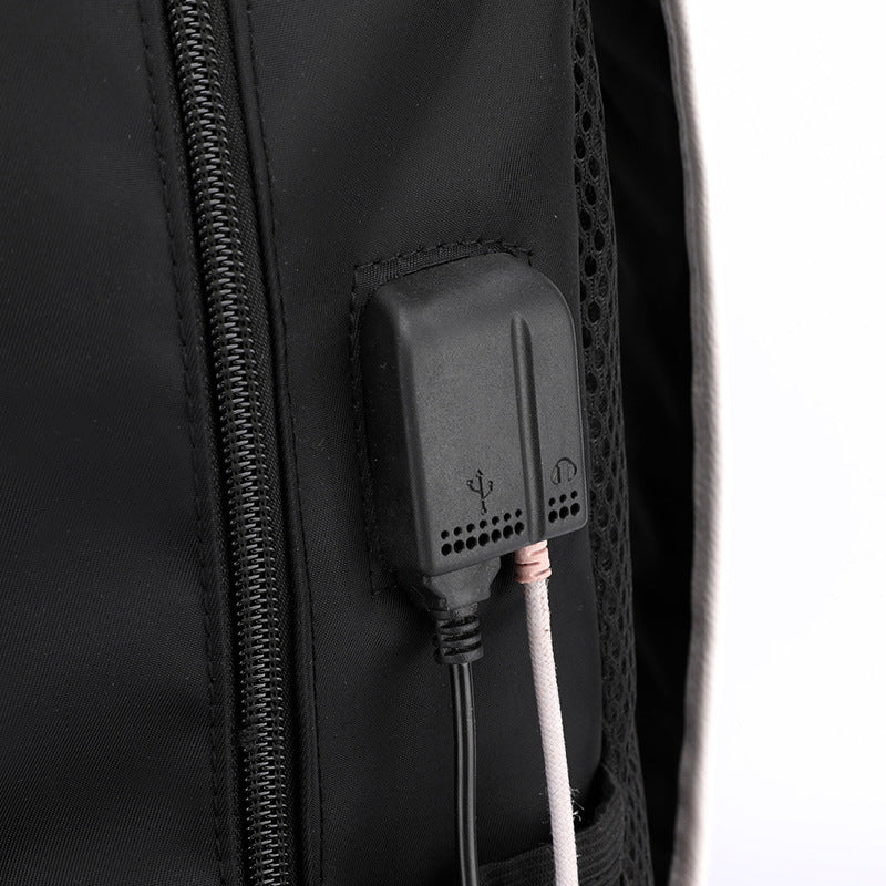 Luminous Usb Rechargeable Backpack  Student nylon