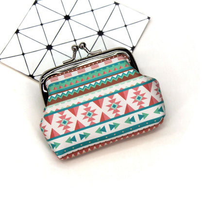 Ethnic style print creative ladies coin purse