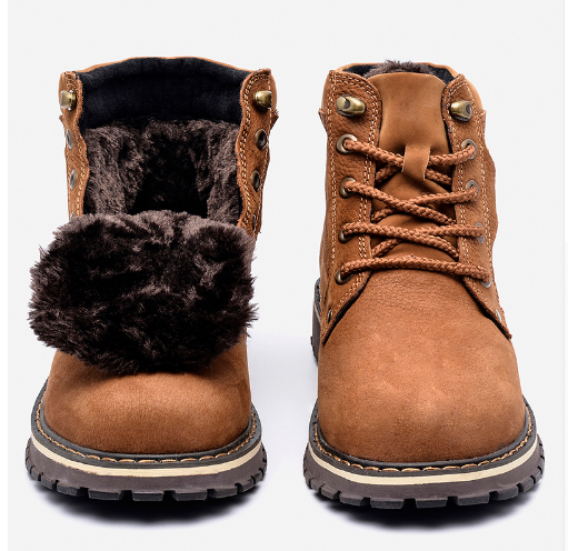 New Martin boots men Large size outdoor warm high help plus velvet large size leather Martin boots