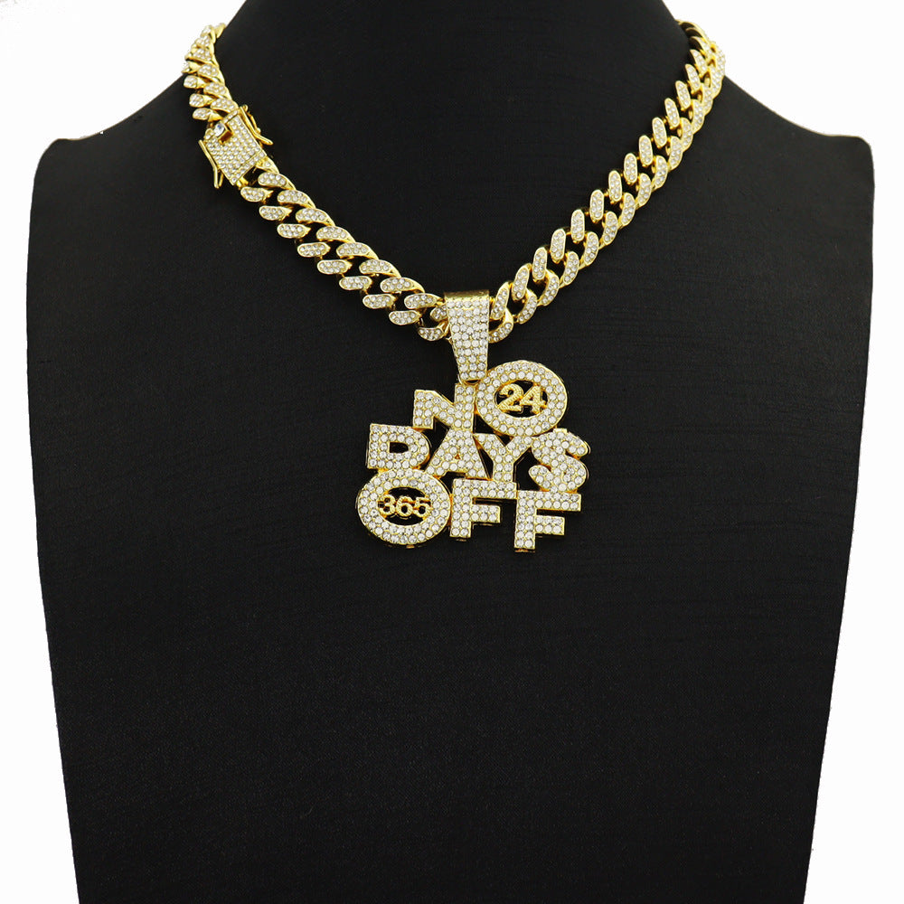 Men's And Women's Fashion Personalized Letters Alloy Pendant Necklace