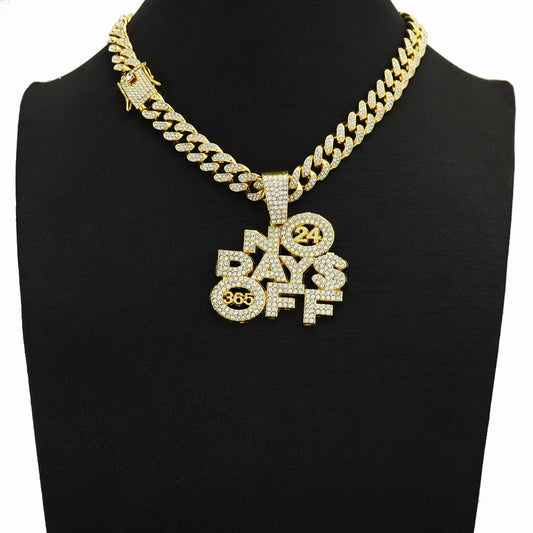 Men's And Women's Fashion Personalized Letters Alloy Pendant Necklace