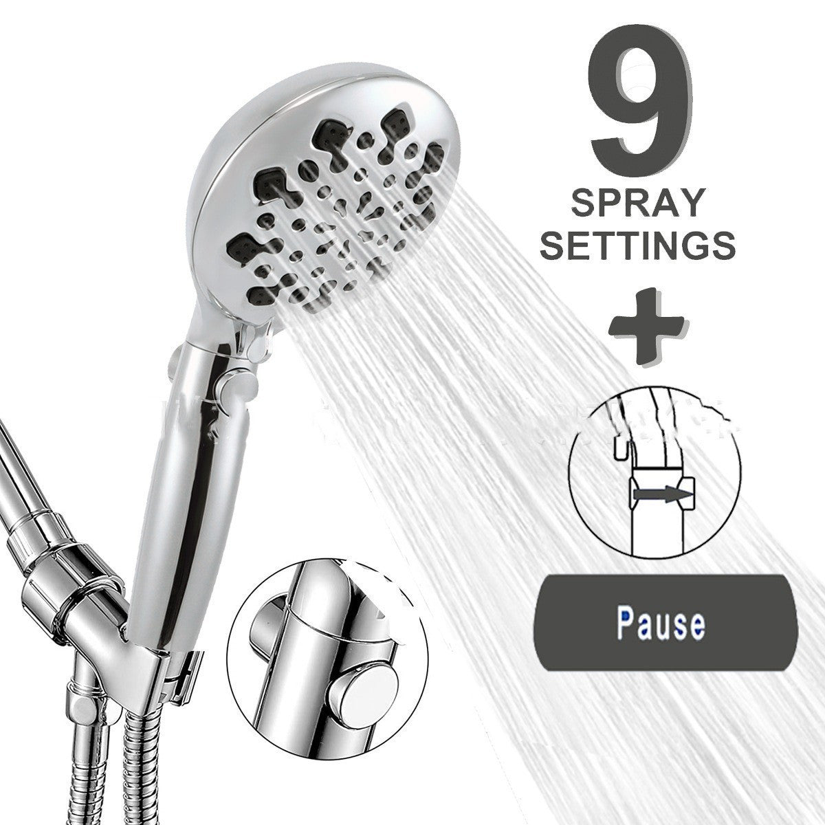 Water Stop Hand Held Sprinkler Removable