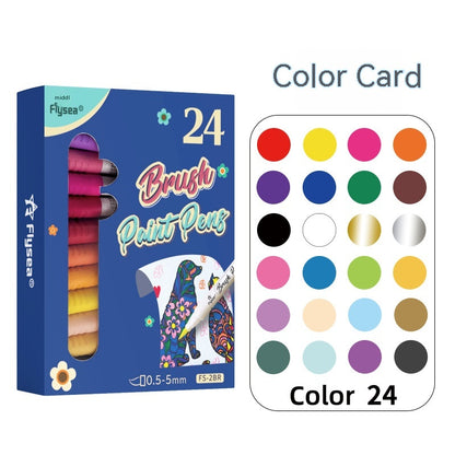 Soft Head Gouache Pen Hand Account Painted Graffiti Greeting Card Marker Pen