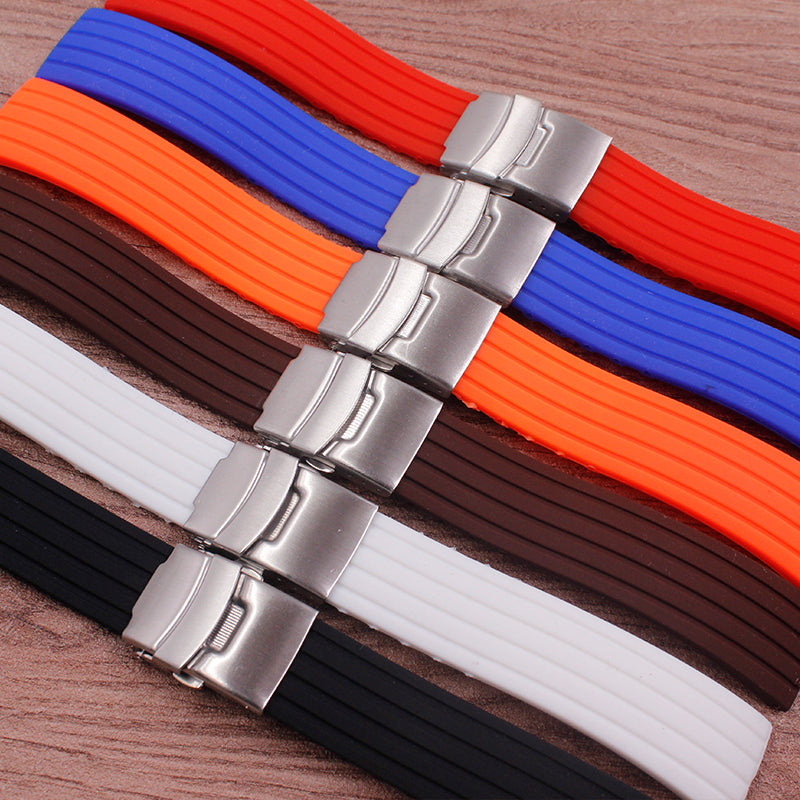 Stylish Car Tread Pattern Over A Rubber Strap