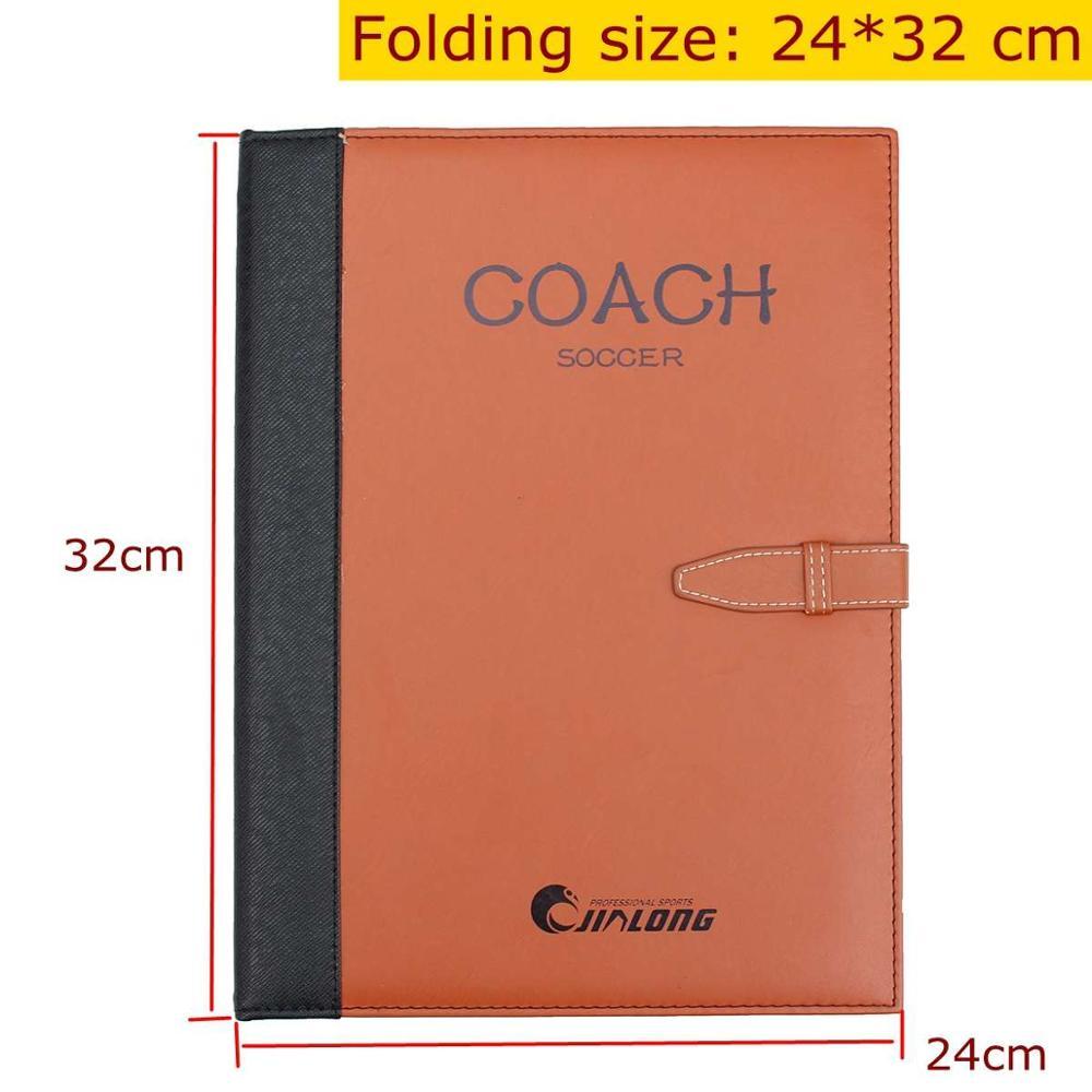 Football Tactics Board Plug-in PU Leather Cover Referee Teaching Board