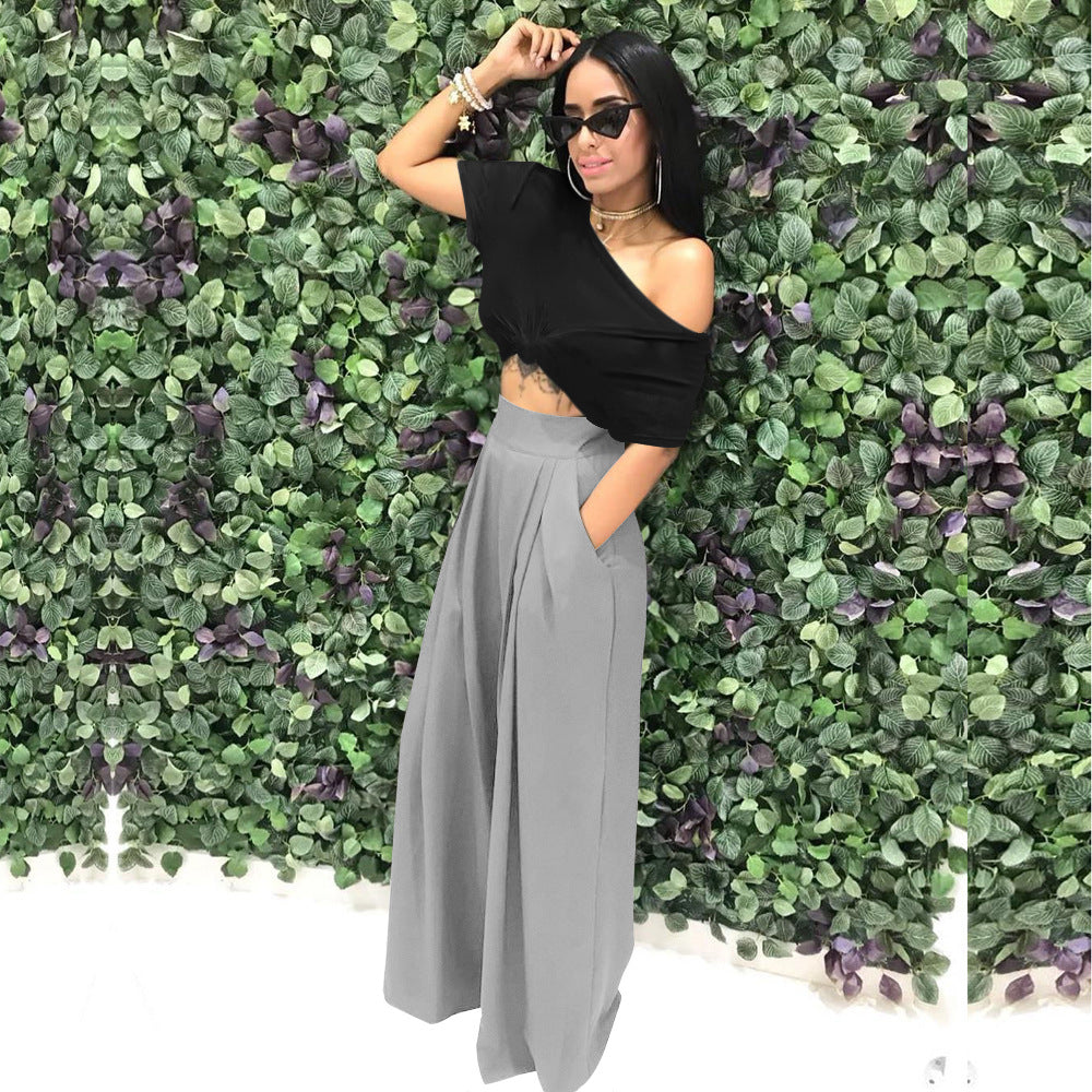 Fashion Personality Flared Trousers Wide-leg Casual Wide-leg Pants