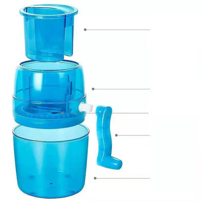 Manual Small Ice Crushing Household Blue Hand-free Mini Commercial Ice Crushing Machine