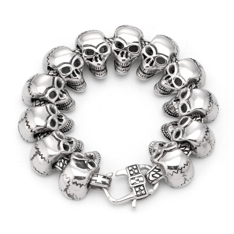 Titanium Steel Casting Personalized Bracelet European And American Punk