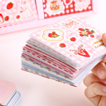 Strawberry Back Garden 100pcs Sticker Gift Box