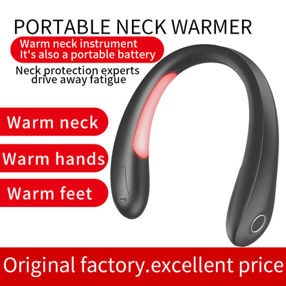 Warm Neck Hand Warmer Power Bank Portable Digital Display Usb