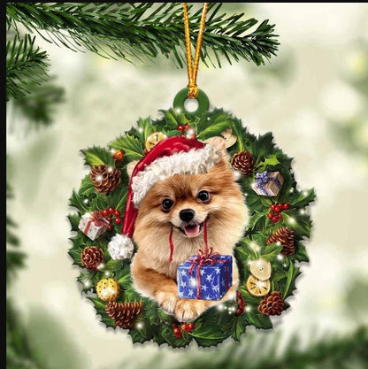 Car Pendant Sleeping Dog Angel Home Decor Acrylic Showcase Hanging Ornaments For Doors