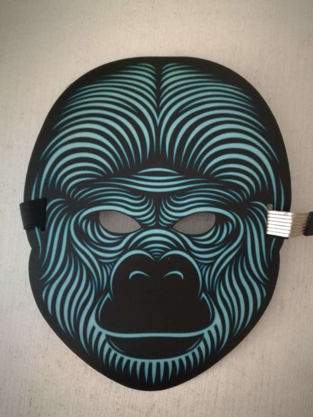 Halloween Glowing Face Cover Led Light Dance For Halloween Festival Party Headwear Music Head Props Bar Face Accessories