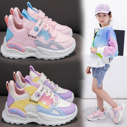 Children's Running Soft Bottom Girl Dad Shoes Soft Bottom Casual Shoes
