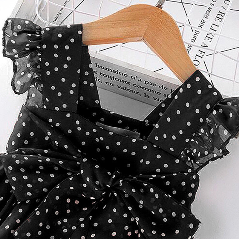 Chiffon Polka Dot Fashion Children's Princess Dress