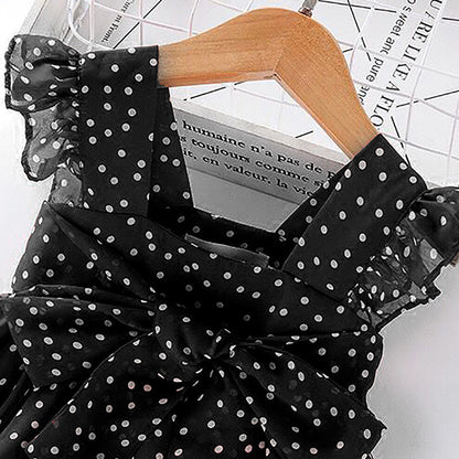 Chiffon Polka Dot Fashion Children's Princess Dress
