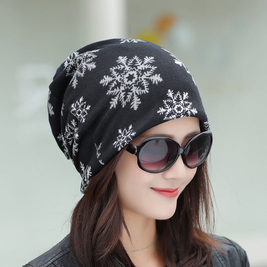 Women's Fashion Pullover Cap, Scarf And Neck Sleeve