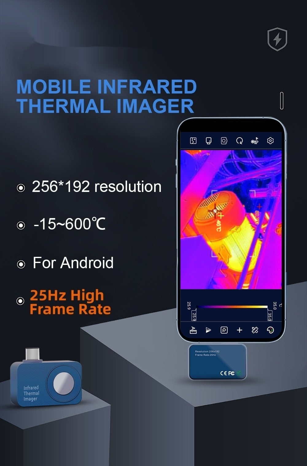 Android Plug-in Thermal Imaging Camera