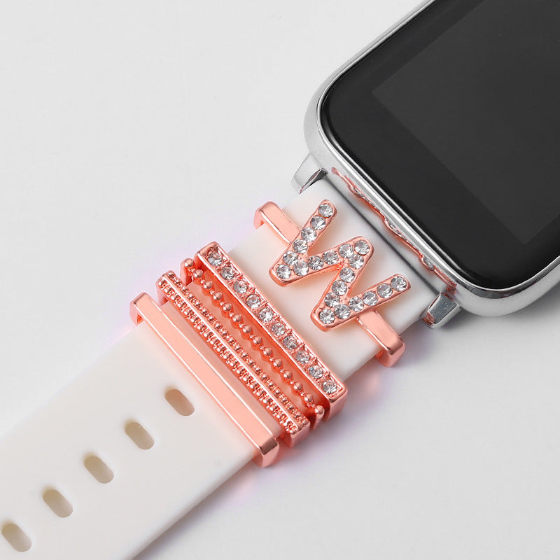 Rose Gold English Alphabet Buckle