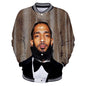 Trendy nipsey hussle casual 3D baseball uniform