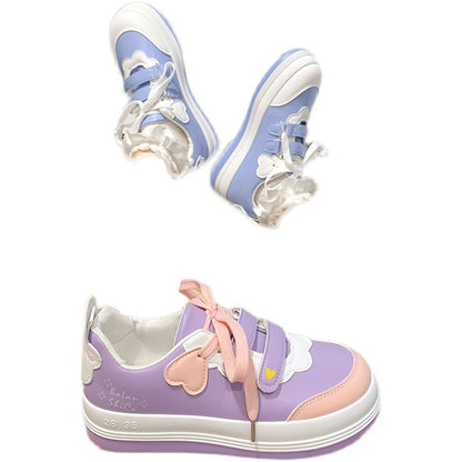 Student Sports Shoes Female Japanese All-match Girl Purple Powder