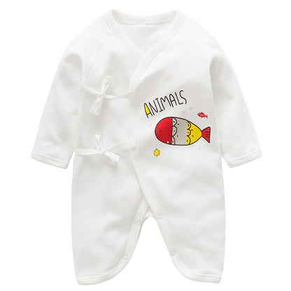Newborn One-Piece Garment Spring Cotton-Padded Clothes Class A Clothing Bag Fart Suit