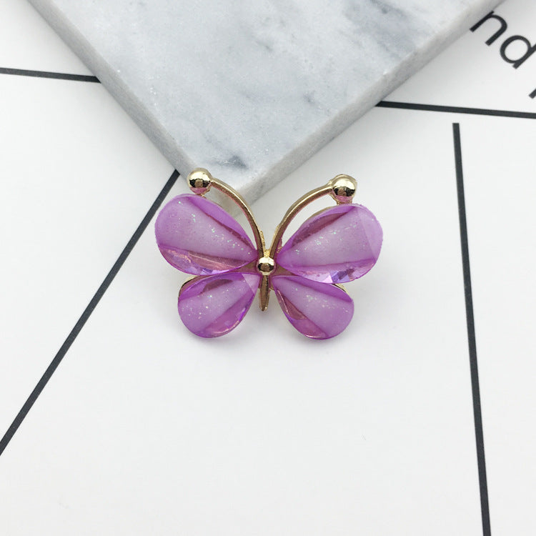 Diy Alloy Jewelry Accessories Crystal Butterfly Apple Mobile Phone Case