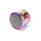 Creative Colorful Drum-shaped Abstract Pattern Smoke Grinder