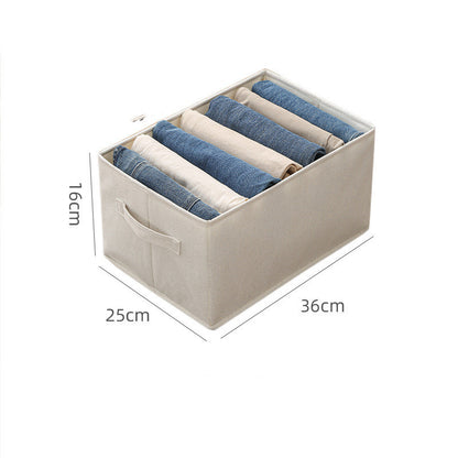 Household Fashion Cotton And Linen Clothes Storage Box