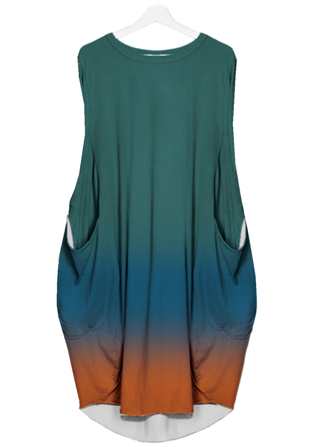 Mid-length Plus Size Printed Sleeveless Dress