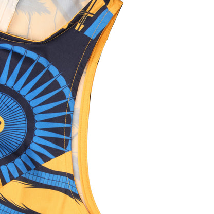 New Product Digital Printing Women's Round Neck Sleeveless Dress