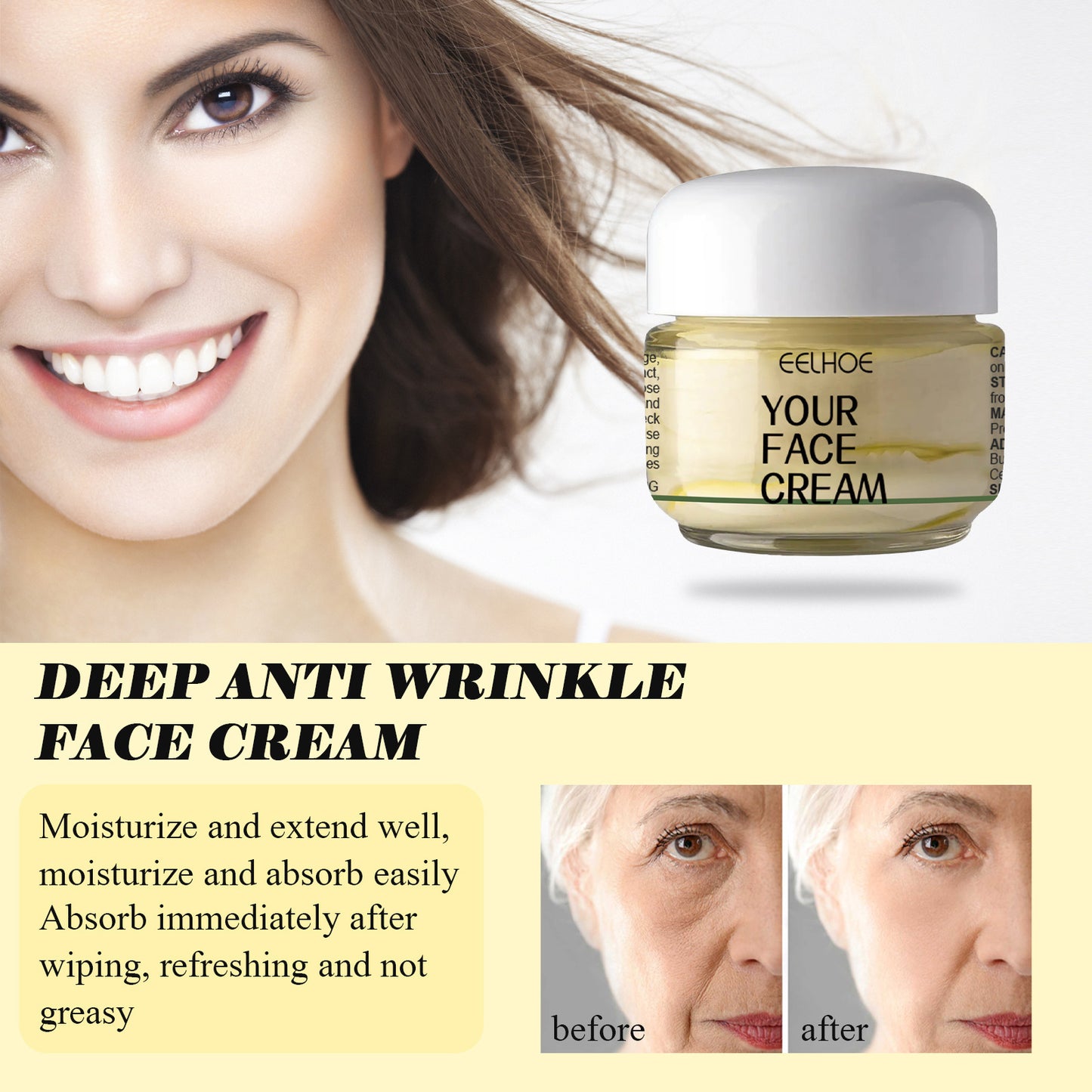 Deep Anti-wrinkle Face Cream Spots, Fine Lines, Firming And Brightening Skin