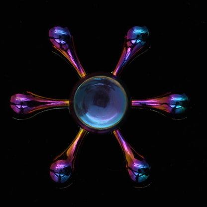Electroplating colorful fingertip spinning top