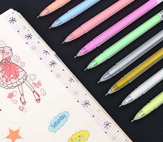 Hand Account Drawing Greeting Card Black Paper Colored Pen