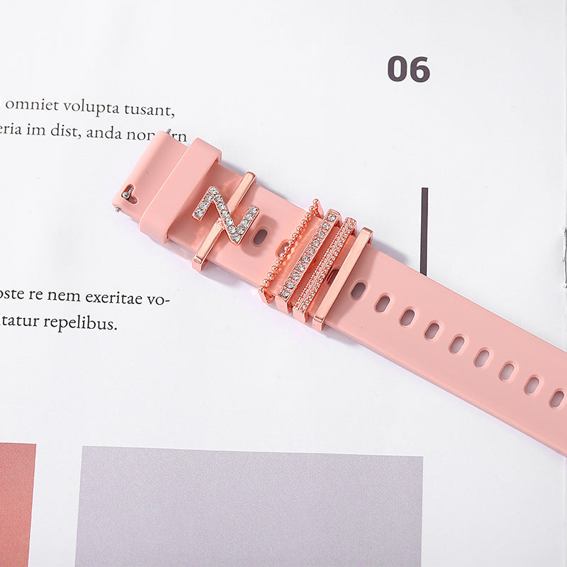 Rose Gold English Alphabet Buckle