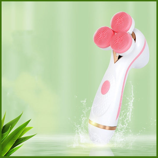 Rechargeable silicone face wash