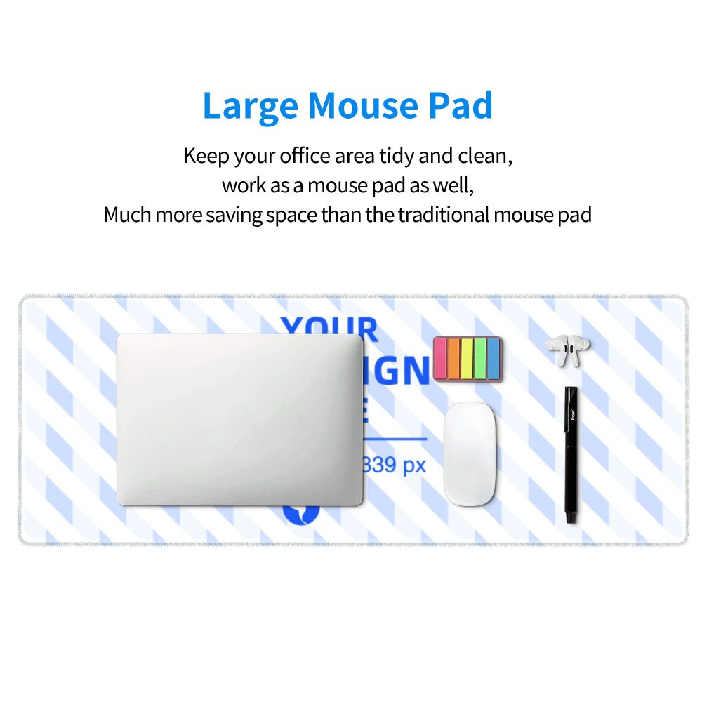 Create your own 12x31.5in Horizontal Oversized Rubber Keyboard Pad