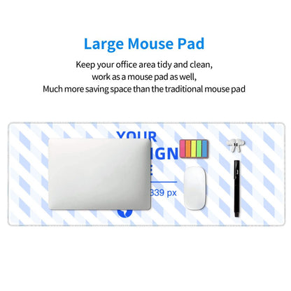 Create your own 12x31.5in Horizontal Oversized Rubber Keyboard Pad