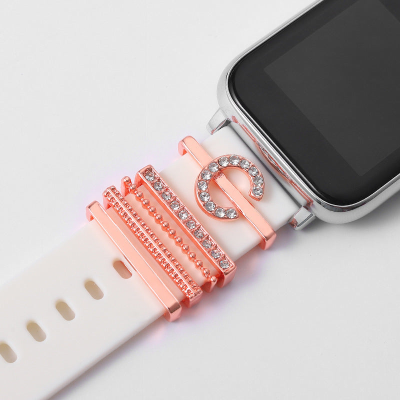 Rose Gold English Alphabet Buckle