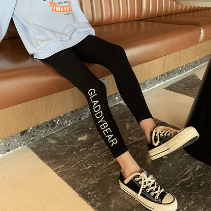 Letter Sweatshirt Leggings Two-Piece Set, Big Boy Spring And Autumn