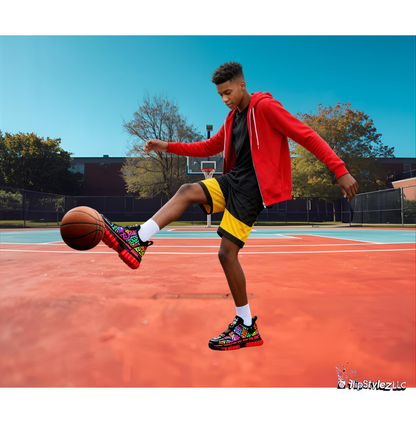 New Electrifying gold n black Retro sporty Shoes for men