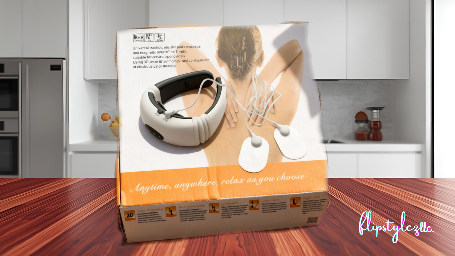 New Neck and back Massager Device Electric Muscle Vibration Stimulation Relaxation Instrument For Neck and back care