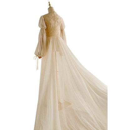 Wedding Robe Heavy Industry Luxury Noble Elegant Fairy Elegant Dress