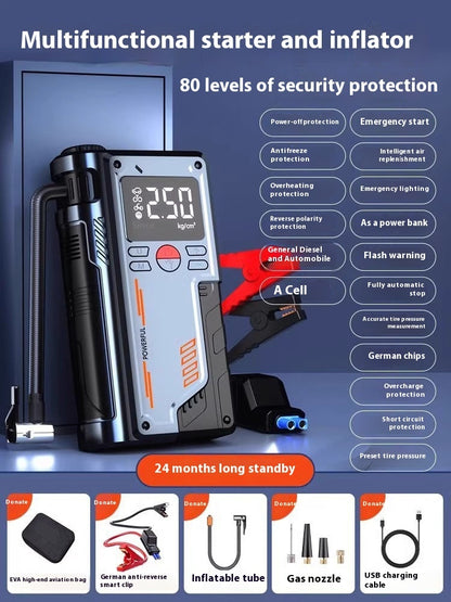 Automobile Emergency Start Power Source Car Inflatable All-in-one Machine