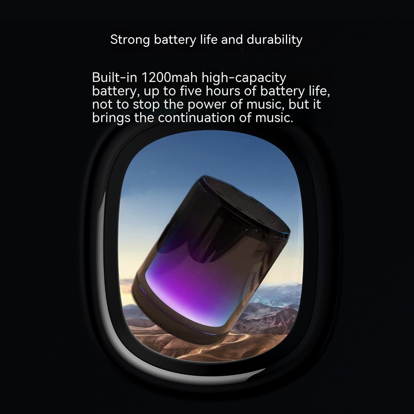 Wireless Bluetooth Speaker Colorful Full Screen Card