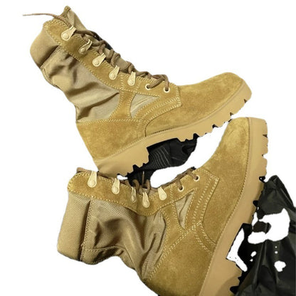 Lace-up Casual Solid Color Martin Boots