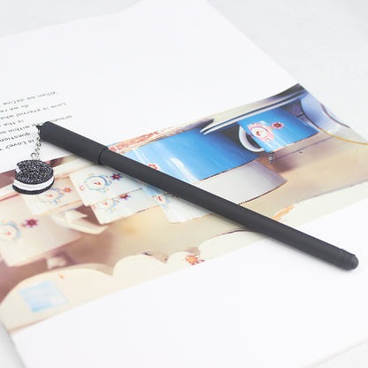 Oreo Pendant Gel Pen Student Creativity Popular Black And White