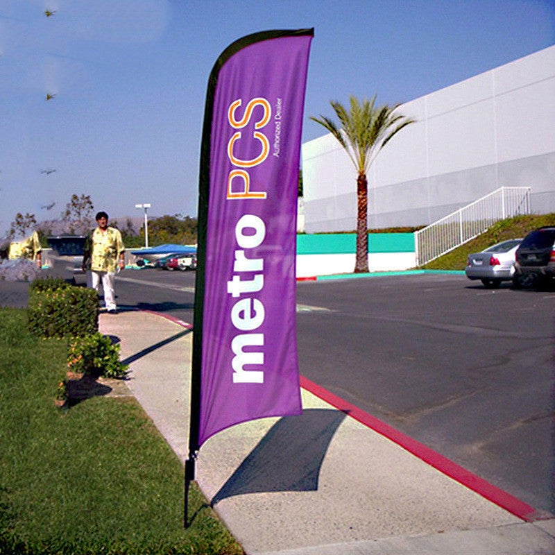 Custom Water Drop Flag Feather Flag Advertisement