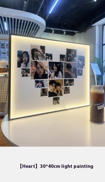 Gong Square Shaped Yi Photo Frame Photo Puzzle Table Decoration